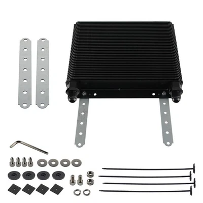 Universal 36 Row 72-Plate Transmission Oil Cooler w/ AN8 Fitings For VW Beetle - Image 1 of 4