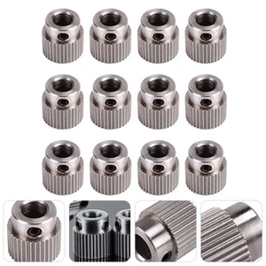 15 Pcs Feed Wheel Extruder Wheels Small Gears Drive Steel Pulley - Photo 1/12