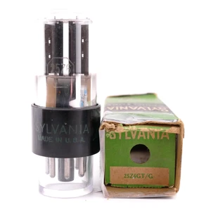 One SYLVANIA 25Z6GT/G Tube NOS NIB Very Strong Rectifier TV-7 Results - Picture 1 of 2
