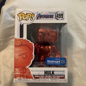Rojo Cromo Hulk Funko Pop #499 Avengers Endgame Bobble-Head Exclusivo de Walmart - Imagen 1 de 6