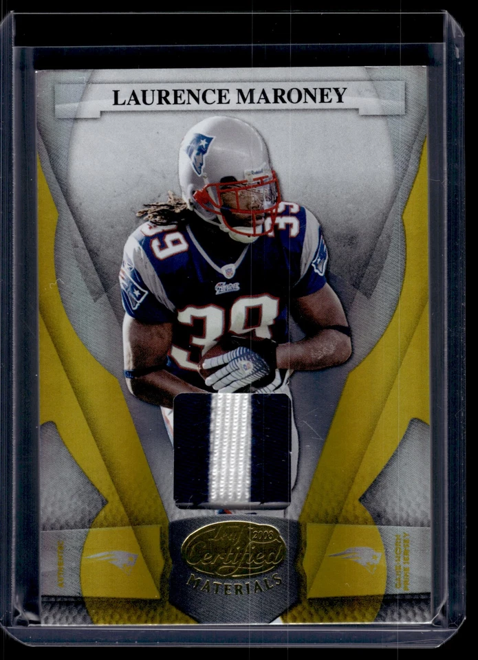 Laurence Maroney 2008 Leaf Certified Materials Card /25 #84 - Image 1 of 2