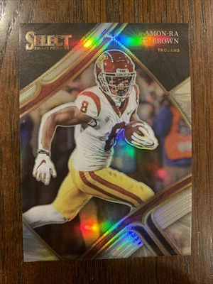 2023 Panini Select Draft Picks #156 Amon-Ra St. Brown Silver Prizm - Image 1 of 2