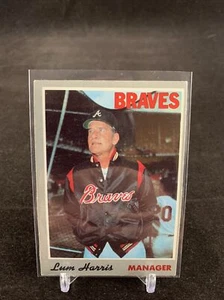 Topps 1969 #86 Chalmer Luman Harris Braves Manger in Sleeve & Top Loader - Bild 1 von 2