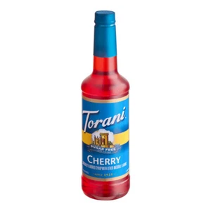 Torani Sugar-Free Cherry Flavoring Syrup 750 mL Plastic Bottle 880604123 - Picture 1 of 3