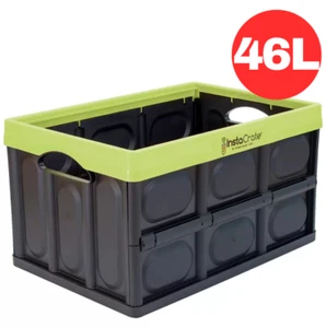 Instacrate Collapsible Crate Storage Foldable Container Organiser 46L Green - Picture 1 of 3
