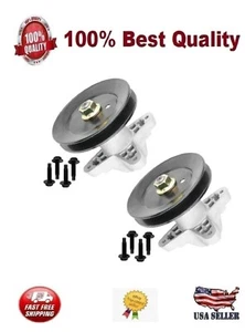 2 Spindelbaugruppe mit Schraube für MTD Rzt Modelle mit 42" Decks 918-04197 B 918-0324 - Bild 1 von 5