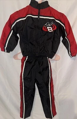 Traje de chándal y cortavientos Dale Earnhardt Jr de colección juvenil talla 4 persecución 16x15 Foto 1 de 4