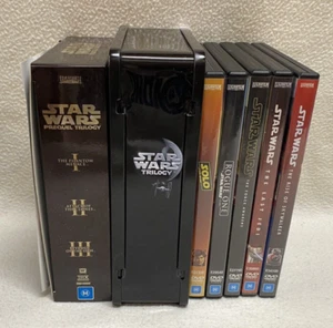Star Wars Prequel, Original In Tin, Sequel Trilogies, Solo & Rouge One DVD - Picture 1 of 24