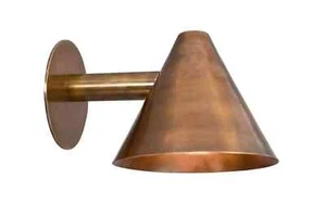 1 Light Cone Handmade Vintage Wall Mid Century Modern Raw Brass Sputnik chandeli - Picture 1 of 1
