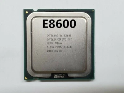 Intel Core 2 Duo E8600 SLB9L 3.33GHz 6M 1333 MHz Socket LGA775 Processor CPU - Image 1 of 2