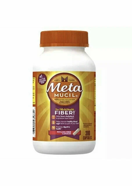 Metamucil Multi-health Psyllium Fiber Supplement Capsules 300 Ct