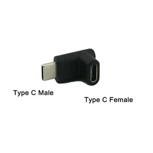 Type C USB 3.1 Male to Female Extension Charging Sync Data Down/UP Angle Adapter - Picture 1 of 6