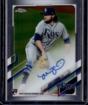 2021 Topps Chrome Josh Fleming Rookie Auto #RA-JF - Image 1 of 2