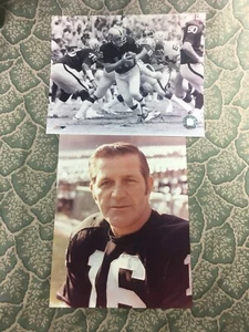 (2) Oakland Raiders George Blanda 8x10 Color & B&W  Photos - Picture 1 of 2