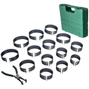 Piston Ring Compressor Cylinder Installer with Plier & 14 bands tool set - Picture 1 of 12