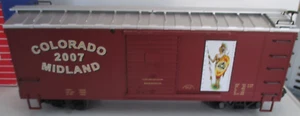 USA TRAIN FREIGHT CAR COLORADO MIDLAND-METAL WHEELS PREOWNED ** - Picture 1 of 11