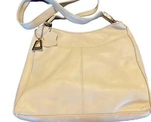 Laura Scott Genuine Leather Multi Pocket Medium 9x11x4” Purse W Crossbody Strap - Picture 1 of 5