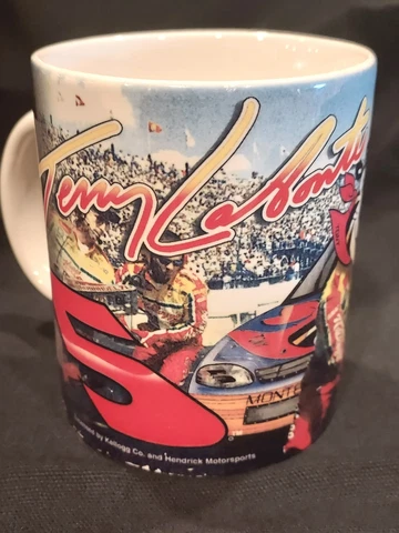 Vintage Nascar  Coffee Mug - #5 Terry Labonte with Tony the Tiger 1997  Kelloggs Cover