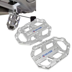 Silver Footrests Foot Pegs Enlarge Pedals Extension For HONDA NC700S/X NC750S/X - Picture 1 of 9