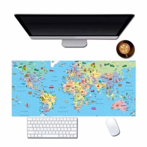 Stampa Planisfero Copri scrivania realizzato in PVC, dimensione 50x70 cm - Foto 1 di 24