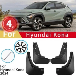 4x Front Rear Splash Guards Mud Flaps Mud Fender Mudguard For Hyundai Kona 2024 - Picture 1 of 7
