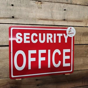 "OFICINA DE SEGURIDAD - 9"" X 12"" NUEVO EN PAQUETE LETRERO DE ALUMINIO tienda - venta minorista, negocios - Imagen 1 de 2