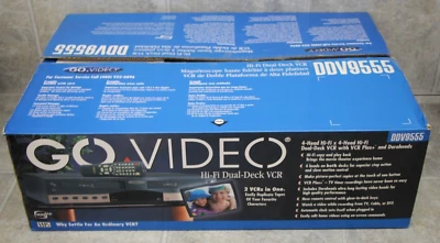 Reproductor VHS Go Video DDV9555 VCR de doble cubierta con control remoto Foto 1 de 4