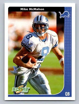 Mike McMahon 2002 Score #86 Detroit Lions Football Card - Image 1 of 2