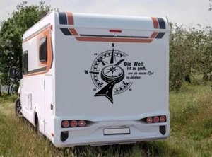 Aufkleber Kompass Strasse Wohnmobil - Exklusiv nur bei Uns erhältlich - Neuheit - Bild 1 von 5