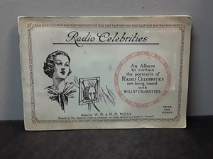 1934 W.D. and H.O. Wills Radio Celebrities Portraits Full Album Complete 