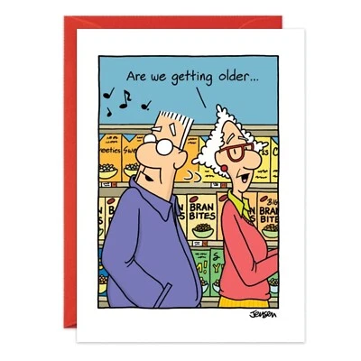 Humor Funny Supermarket Birthday Card Friend oatmeal studios Him Man Her - Image 1 of 2