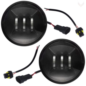 Kit de lámpara de paso LED negra Eagle Lights Generation II 4,5" para Harley Davidson - Imagen 1 de 5