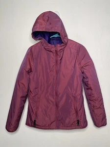 All In Motion Jacket Girls Size XXL 18 Hooded Full Zip Burgundy Mid Weight Flaw - Picture 1 of 6