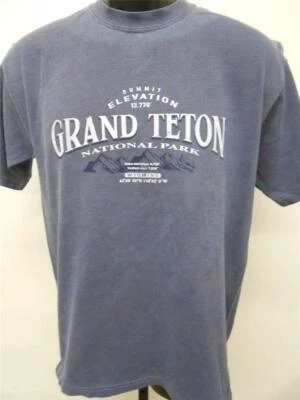 NUEVA Camisa Pequeña Grand Teton National Park WY Wyoming Adulto Hombre Talla S Foto 1 de 4