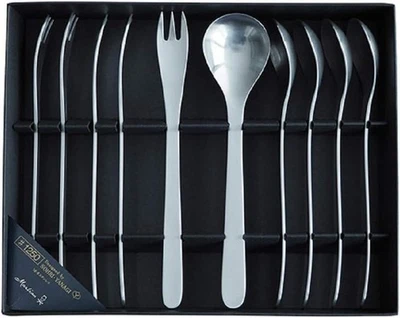 Juego de cubiertos Sori Yanagi - cucharas de café y tenedores Hime (10 piezas) Foto 1 de 3