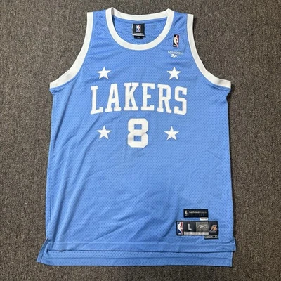 Camiseta deportiva de baloncesto vintage Kobe Bryant 8 Lakers Reebok azul HWC talla grande +2 Foto 1 de 4