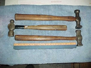 Auto Body (3) Hammers GTW Griffith Tool Works w/Snap On Handle Shop Dolly Tools - Bild 1 von 3