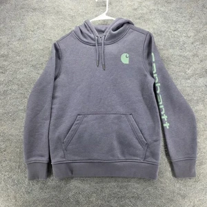 Carhartt Hoodie Youth Small Relaxed Fit Pullover Casual 102791 V11 Sleeve - Picture 1 of 8