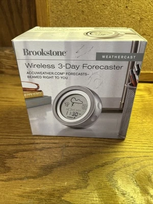 Brookstone Wireless Weather Forecaster 3 Day And Updates Every 15 Min Auto - Image 1 of 3