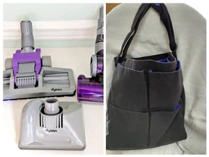 Set 3 accessori aspirapolvere Dyson Purple DC07 DC14 mini turbina spazzola bassa portata - Foto 1 di 12