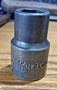 Gray 1/2" Drive Impact Socket 12mm - Picture 1 of 4