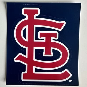 St. Louis Cardinals MLB Logo Aufkleber Vinyl Abziehbild STL blauer Hintergrund 3,5x4 - Bild 1 von 1