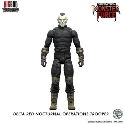 BIGBADWORKSHOP Operation: Monster Force Action Figure 1/12 Delta Red Nocturnal Operations Troop