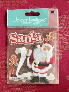 NUR 1 - SO NIEDLICHE WEIHNACHTSMANNLISTE 3D AUFKLEBER JOLEE'S KOSTENLOSER VERSAND - Bild 1 von 1