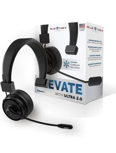Blue Tiger Elevate Ultra 2.0 Noise Cancelling Over The Ear Bluetooth Headset New - Picture 1 of 5