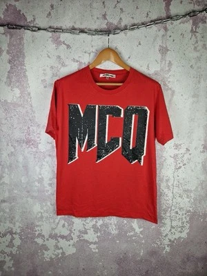 Alexander McQueen MCQ T-Shirt Men’s Luxury Y2K Big Logo Red Size L - Image 1 of 4