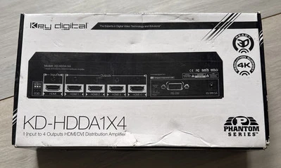 Key Digital Phantom KD-HDDA1X4 HDMI/DVI Distribution Amplifier - Image 1 of 4