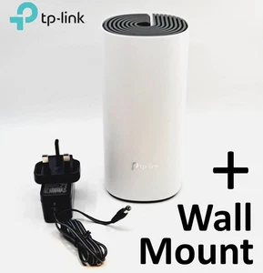 1 x TP-LINK DECO E4 V4.0 HOME MESH WIFI AC1200 Wi-Fi reset - with new wall shelf - Picture 1 of 11