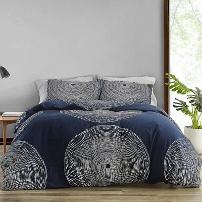 Marimekko Duvet Cover Set Smooth Cotton Percale Bedding with Matching Sham, L... - Image 1 of 4