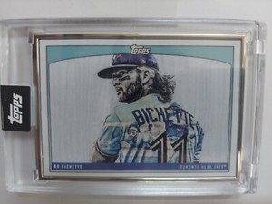 Topps X, Lauren Taylor Artists Proof, Bo Bichette 13 of 20.  SILVER  Frame.  